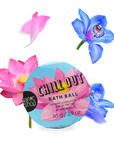 CHILL OUT Bath Bomb - Organic Lotus Flower &amp; Blue Orchid