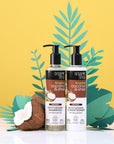 Shampoo y acondicionador hidratante coco y karité organic shop biomille sa